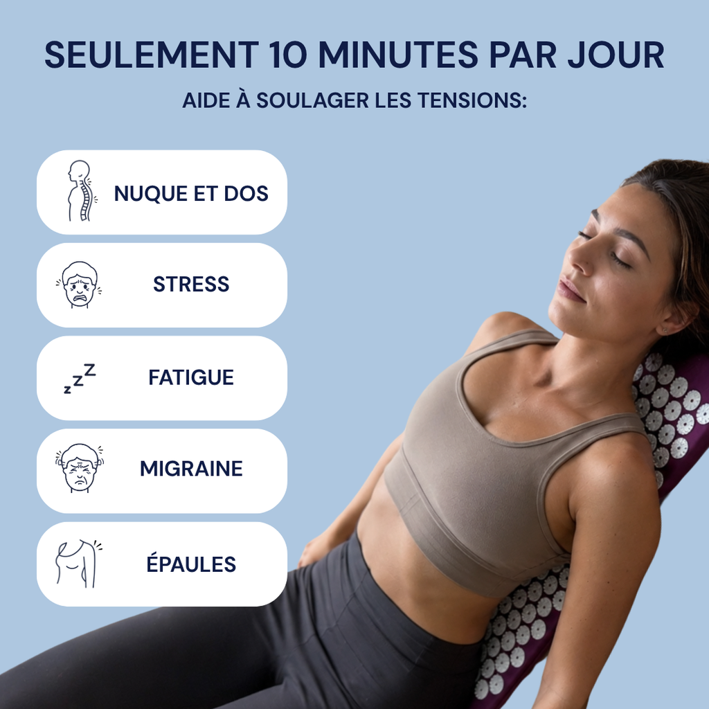 Le Tapis d'acupression qui soulage dès 10 minutes