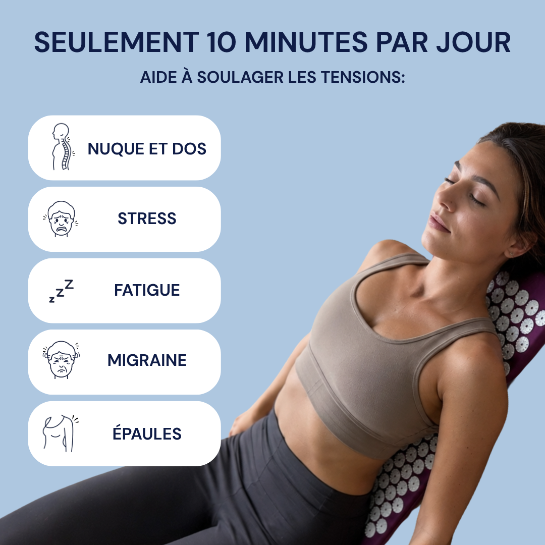 Le Tapis d'acupression qui soulage dès 10 minutes