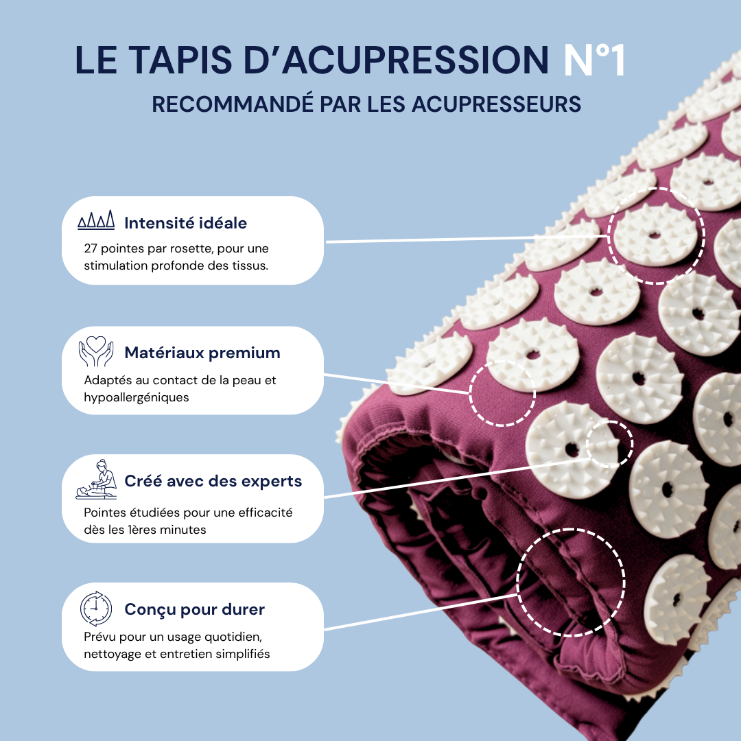 Le Tapis d'acupression qui soulage dès 10 minutes